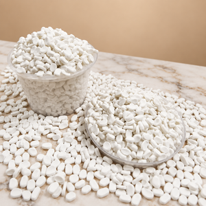 Mejor Precio, Superventas: Carbonato de Calcio en Gránulos (Masterbatch) en Formato Blanco Natural, Materia Prima para Bidones - Product Image 1