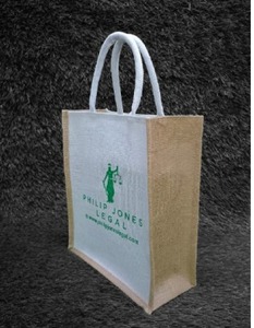 Sac de courses tendance en jute personnalisé, réutilisable, avec poignées en corde, pour l'épicerie, le commerce de détail, les voyages et les courses quotidiennes - Product Image 3