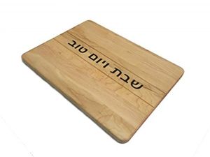 Tabla de madera para challah con cuchillo, set de servicio para Shabat, bandeja judía para cortar pan, regalo, precio mayorista - Product Image 2