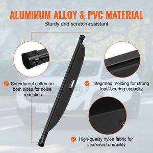 Telo Copribagagli Retrattile Impermeabile per Chevrolet Equinox 2018-20 e Accessorio di Controllo Carico per GMC Terrain - Product Image 6
