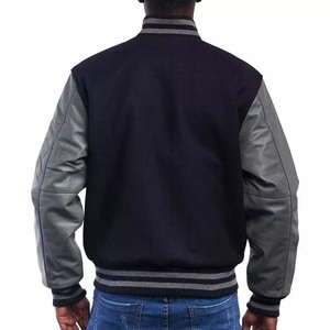 High Quality Custom Logo Design Men's <b>Winter</b> <b>Jacket</b> Patchwork Canvas Fabric Long Sleeves Price - Product Image 2