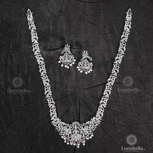 Lakshmi Silver Fashion Jewelry Haram Set - Product Image 3