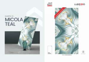 Azulejos de Porcelana de Primera Calidad con Acabado Brillante, Diseño Bookmatch, Tamaño 60x120cm, 600x1200mm, 24x48 Pulgadas, Losas con Aspecto de Mármol para Paredes y Pisos Interiores de Lujo - Product Image 2