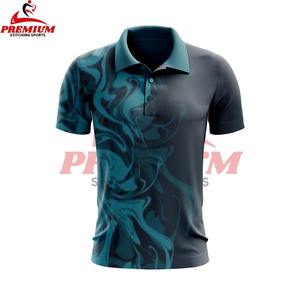Camisetas Polo Sublimadas a la Moda para Hombre, Logotipo Bordado Personalizado al por Mayor, Camiseta Polo Sublimada de Manga Corta con Patrón Sólido - Product Image 3