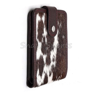 Portefeuille unisexe en cuir véritable Crazy Horse, court, vintage, en cuir de vachette première couche, avec pince à billets et fermeture éclair pour cartes de crédit - Product Image 5