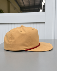 Casquette Snapback personnalisée à 5 panneaux en polyester souple structuré avec corde, fabriquée en usine au Vietnam, légère, décontractée et tendance - Product Image 4