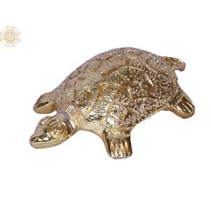 Handmade Brass Item 3\" Small Brass <b>Tortoise</b> Gold Plated Unique <b>Home</b> Decor Made in India - Product Image 2