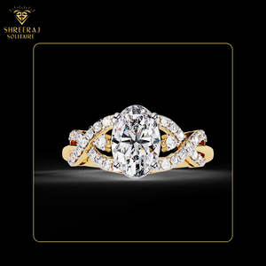 Bague de fiançailles et de mariage en or massif 14 carats avec diamant solitaire CVD de 1,80 carat, certifiée IGI, fournisseur de joaillerie fine - Product Image 1