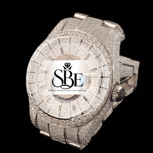 Reloj de Alta Gama con Moissanita para Bodas y Fiestas, Ancho de Banda de 18 mm, Reloj Automático Mecánico con Diamantes Unisex para Hombre - Product Image 1