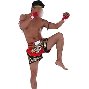MMA Shorts Quick Dry Breathable 4 Way <b>Stretch</b> Polyester Spandex Fight Shorts Training Gear - Product Image 6
