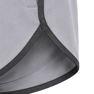 Light <b>Grey</b> <b>Women</b> Athletic Running <b>Shorts</b> With Black Piping Elastic Waist Drawstring Side Pocket Gym Workout Active Wear <b>Shorts</b> - Product Image 4