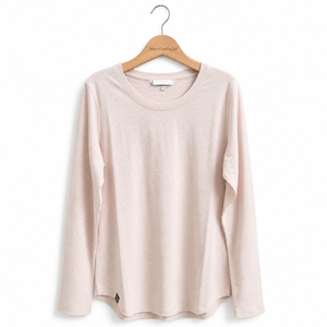 Camiseta de Manga Larga para Mujer, Cuello Redondo, Tejido Sólido, Informal, Deportiva, 100% Algodón, Protección UV 50+, Logotipo Personalizado OEM ODM 160g - Product Image 2