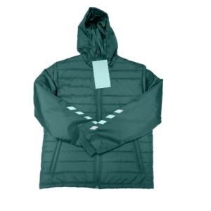 <b>Men's</b> <b>Long</b> Hooded Puffer <b>Jacket</b> With Reflective Stripes Windproof Thick Polyester Winter Casual Coat - Product Image 5