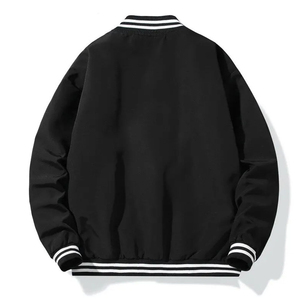Men's Retro Wool Leather Varsity <b>Jacket</b> with Custom Logo Embroidery Hot Sale Hooded Letterman <b>Jacket</b> for <b>Winter</b> Use - Product Image 2