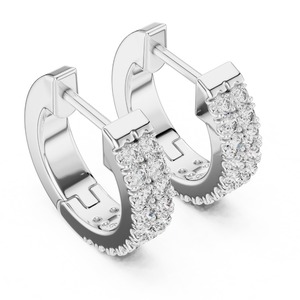 0.20 CT Ronde Diamanten Oorbellen voor Vrouwen, Lab Grown CVD HPHT Diamanten Oorbellen voor Bruiloft, Feest, Luxe Sieraden, Cadeau, Designer - Product Image 3