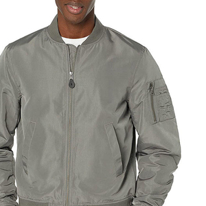 Veste de sport en satin respirant, style nouveau, pour homme, en satin de soie 100% polyester, veste bomber en satin pour homme - Product Image 6