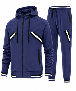 Bulk Wholesale Top Design Unisex Spring Breathable Comfortable Gym Letter Fitted Football <b>Tracksuit</b> Sets - Product Image 5