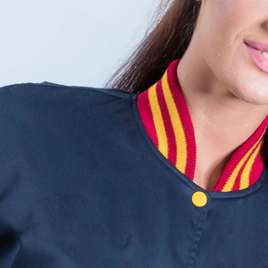 Chaqueta Varsity Acolchada para Mujer, Forro de Piel de Oveja, Algodón Impermeable y Transpirable, Forro de Satén, Alta Calidad, Superventas - Product Image 6