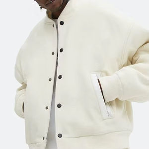 Chaqueta Varsity de Béisbol para Hombre de Alta Calidad 2026, Personalizable con Bordado, Mangas de Lana/Poliéster, Transpirable e Impermeable al Viento - Product Image 1