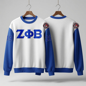 Sudadera con capucha de parafernalia bordada de hermandad de mujeres Zeta Phi Beta griega personalizada - Product Image 1