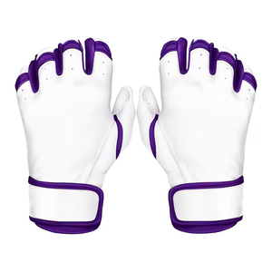 Guantes de Bateo de Béisbol con Diseño de Logotipo Personalizado, Guantes de Bateo de Béisbol de Cuero para Hombre, para Mano Izquierda, Ligeros, Ecológicos y Cómodos - Product Image 1