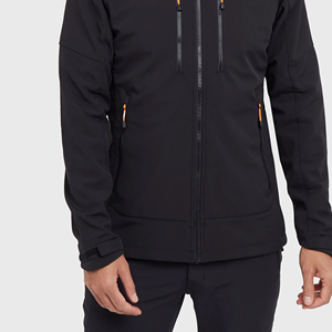 Veste Softshell Imperméable Personnalisée avec Logo OEM, 100% Polyester, Col Montant, Capuche Avant, Hiver Décontracté, Vente en Gros - Product Image 5