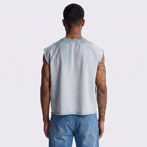 Débardeur Sportif Homme Coupe Boxy Vintage Ample Sans Manches Sans Coutures Séchage Rapide Respirant pour Activités de Plein Air - Product Image 3
