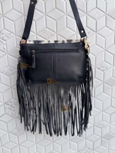Nuevo Bolso de Hombro Tipo Sobre de Cuero Vacuno Auténtico con Flecos, Estilo Boho, Hecho a Mano, para Uso Diario de Mujeres - Product Image 5