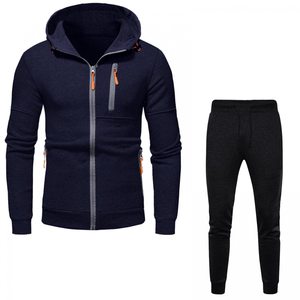 High Quality Custom Logo <b>Oversized</b> Cotton Track Suit Sweat Sports Jogging Sweatsuit Tracksuit <b>Sweatpants</b> and Hoodie Set Men - Product Image 1