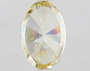 Diamant ovale jaune de 2 carats, coupe exquise, rare, couleur fantaisie, diamant brillant non monté pour une œuvre maîtresse de haute joaillerie personnalisée - Product Image 2