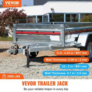 "2500 lb Capacité Boulonné Remorque Langue Jack Stand avec Poignée pour RV Cheval Utilitaire Yacht Remorques" - Product Image 2