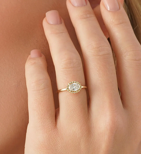 Anillo de Oro Chapado con Diamante Cultivado en Laboratorio de Corte Ovalado de Alta Pureza, Diseño Personalizado de Lujo, Regalo de Compromiso, Boda o Aniversario, con Certificado IGI - Product Image 4