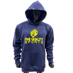 Lujo EE. UU. Hombres Tamaño 100% Algodón Puff Sudaderas con capucha Diseño personalizado Personalizado 3D Puff Imprimir Sudadera con capucha con bordado Sudaderas con tachuelas de metal - Product Image 2