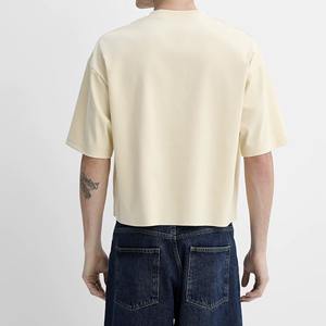Camiseta Corta Ligera para Hombre, de Alta Calidad, Sostenible, Oversize, con Hombros Caídos, 100% Algodón Pesado - Product Image 3