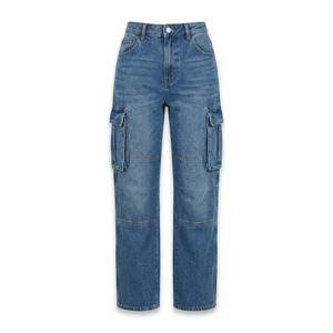 Jeans en denim skinny pour femmes, marque privée, avec ourlet brut, pour tenues de travail - Product Image 4