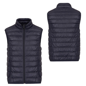 Blouson matelassé en toile pour homme, best-seller, couleurs personnalisables, fermeture éclair intégrale, sans manches, vêtements d'hiver, respirant, séchage rapide, style urbain - Product Image 6