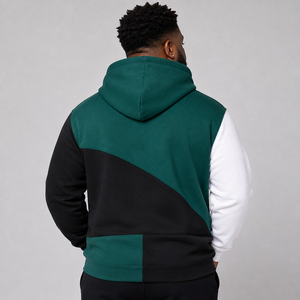 Sweat à capuche décontracté pour homme de qualité supérieure, 100 % coton, en molleton imprimé, techniques de teinture unie, en solde, sur mesure - Product Image 6