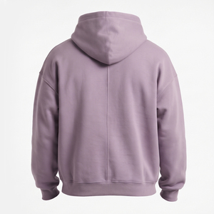 Sudadera con Capucha Extra Grande para Hombre, con Logotipo Personalizado, Bolsillos Delanteros Divididos, Corte Holgado, de Algodón para Invierno - Product Image 4