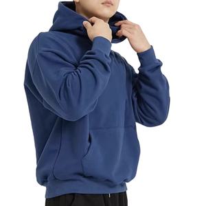 เสื้อฮู้ดดี้ผู้ชายคุณภาพสูง ผู้ผลิตจากบังคลาเทศ รับทำโลโก้ เสื้อฟลีซสีพื้นแบบเรียบ ขายส่งจำนวนมาก เสื้อเปล่าลำลอง - Product Image 1