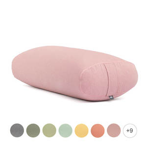 หมอนรองนั่งสมาธิทรงรีสีเทา ทำจากผ้าฝ้าย ดีไซน์ซักได้ เหมาะสำหรับโยคะและการทำสมาธิ เพื่อเพิ่มความสบายและความผ่อนคลาย - Product Image 3