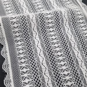 Geometric Scalloped Stretch Lightweight <b>Lace</b> Fabric Nylon Spandex 17.5cm <b>Elastic</b> Warp Knit Customized Color Custom Designs for - Product Image 5