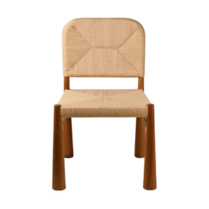 Sillas de Comedor de Cuerda de Teca Más Vendidas, Sillas de Ratán de Una Plaza, Muebles de Exterior para el Hogar, Sillas de Jardín sin Brazos, Precio al por Mayor - Product Image 1