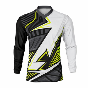 Camisetas de Motocross Personalizadas de Manga Larga para Equipo de Descenso, Cordura, Anti-UV, % Poliéster, Verano, 1 Pieza, Unisex - Product Image 1