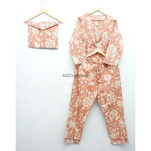 Conjunto de Pijama de Verano para Mujer, Talla Grande, Estampado Floral, Vestido de Noche de Algodón Suave, Ropa de Playa Informal, Transpirable, Pantalones Cortos - Product Image 2