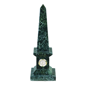 Horloge en marbre onyx au design élégant pour la décoration de table, faible MOQ, finition raffinée, idéale pour le bureau et la maison. - Product Image 3