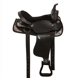 Silla de Montar Western de Alta Calidad, Cuero Genuino, Cómoda y Duradera para Montar a Caballo en Larga Distancia, Personalizable - Product Image 1