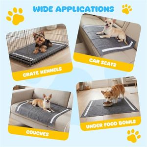 Paquete de 150 almohadillas ultra absorbentes para orina de perro de 24"x24" con 6 capas y control de olores, suministros de entrenamiento para mascotas con carbón activado - Product Image 4