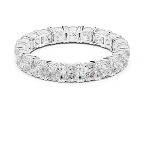 แหวนเพชรทรงคุชชั่น 3 กะรัต เพาะเลี้ยงในห้องปฏิบัติการ ได้รับการรับรองจาก IGI ตัวเรือนทองคำแท้ 14K ดีไซน์หรูหรา สำหรับงานหมั้นและวันครบรอบ - Product Image 6