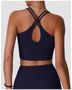 Professional Women Slim Fit Workout Sportswear Set Includes High Waist Leggie Bra Plus Size Anti-Bacterial Washed Stitch Crystal - Product Image 4