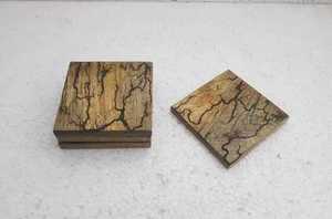 Premium Quality Natural Wooden Classic Eco-Friendly <b>Coaster</b> Set Holder Stripes Inlay Mats Pads Placemat <b>Drink</b> <b>Coaster</b> Best Price - Product Image 6